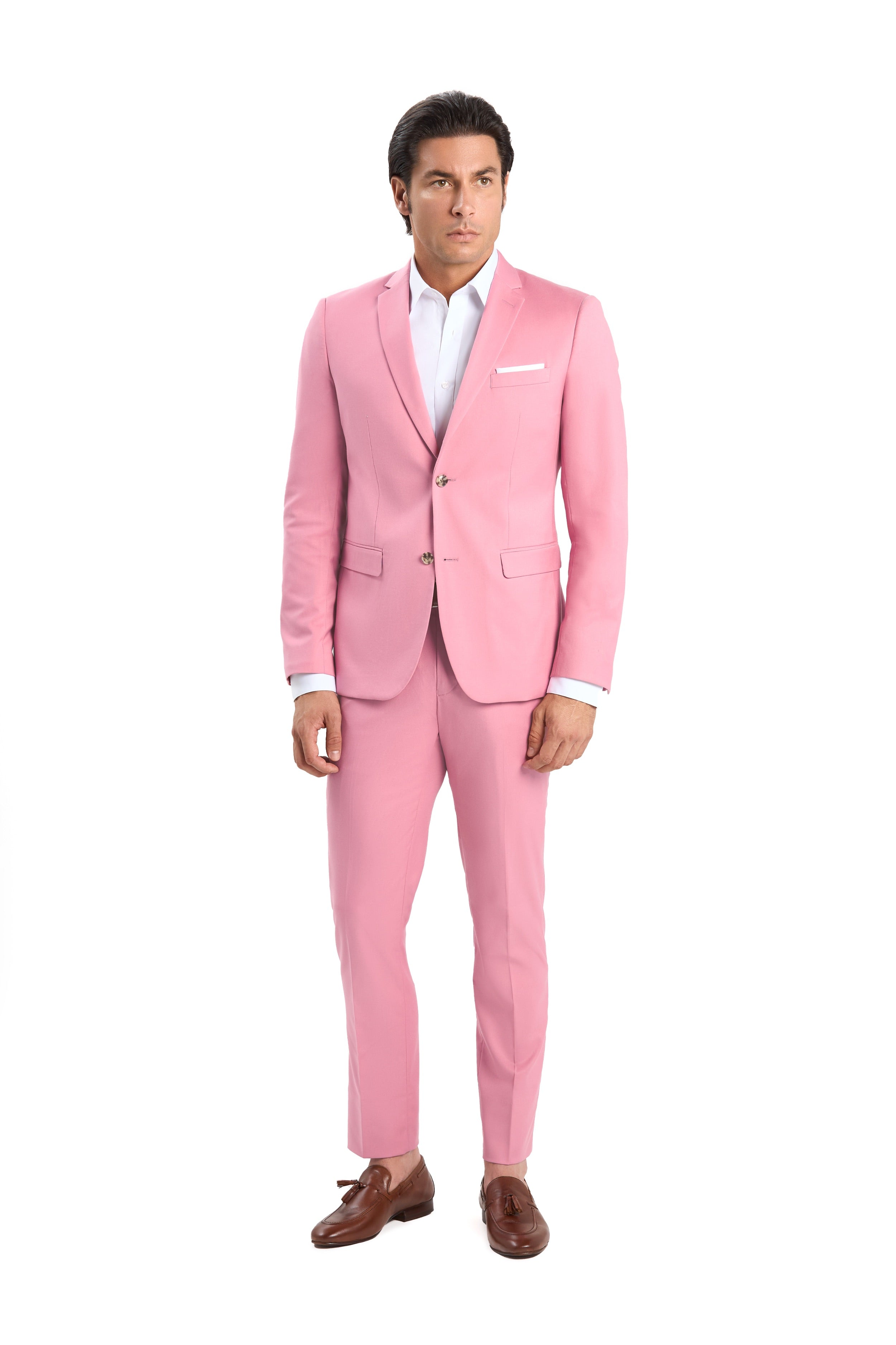 Salmon Pink 2 Button Suit | Suits Starting At $199 | Mensuits.com MenSuits Salmon Pink 2 Button Suit | Suits Starting At $199 | Mensuits.com MenSuits