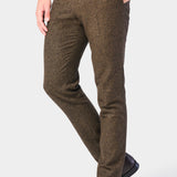 Vintage Brown Tweed 3 Piece Suit