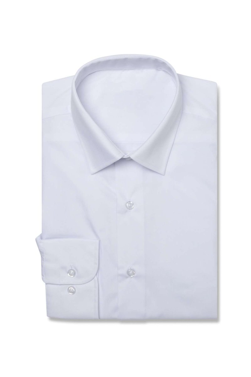 white dress shirt for suit Laydown soft hand feel thatll keep you looking sharp and feeling great Lenox Dress Shirt Slim Fit