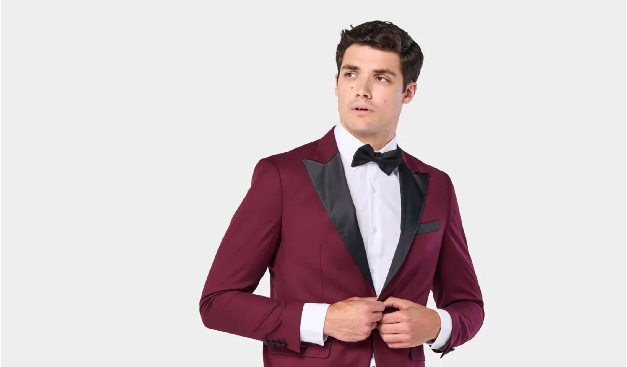 Burgundy mens suits for winter weddings and work 