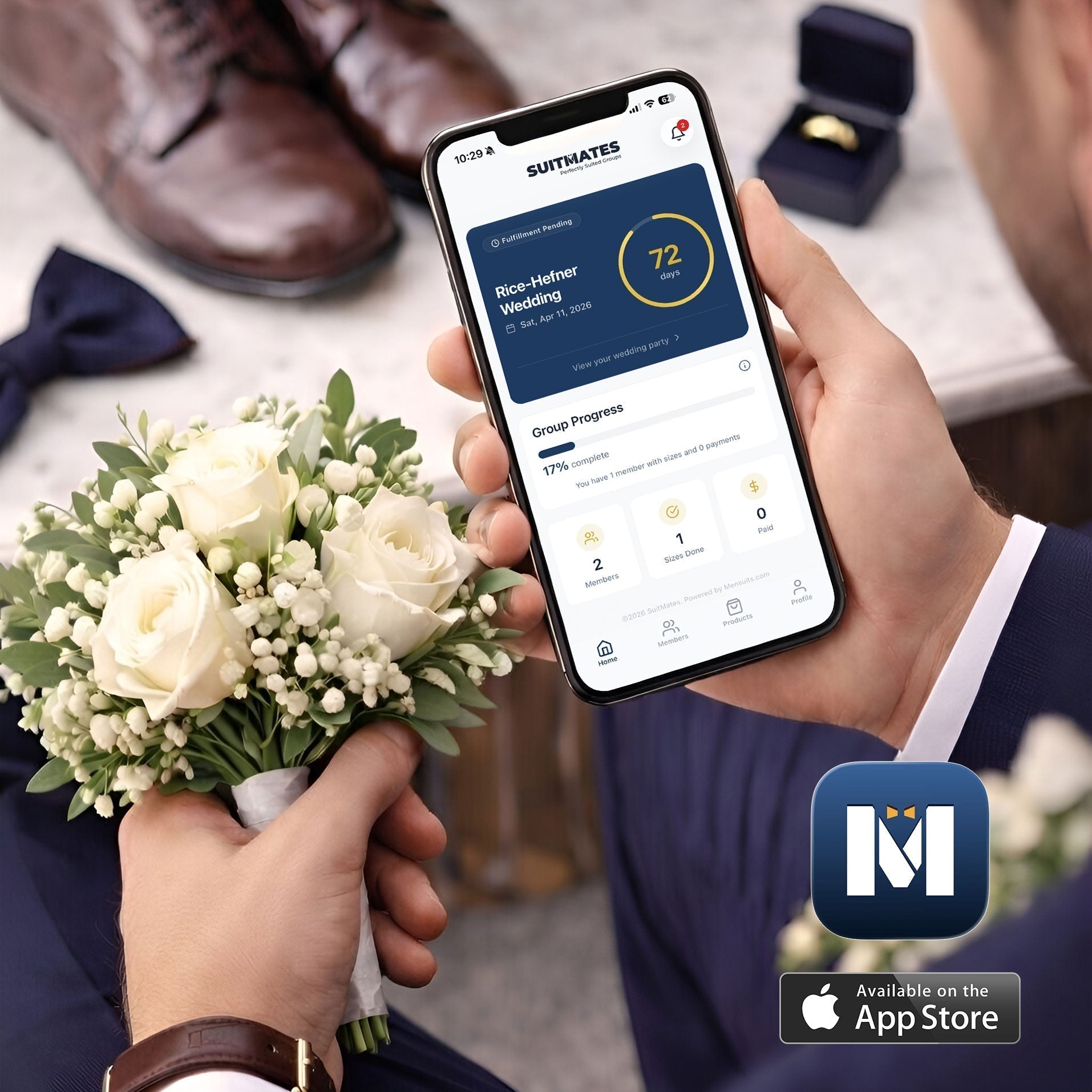 The Mensuits Wedding App: The Easiest Way to Coordinate Groom & Groomsmen Suits