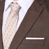 Brown Sharkskin 2 Button Suit
