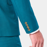 Teal 2 Button Suit