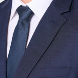 Indigo Sharkskin 2 Button Suit