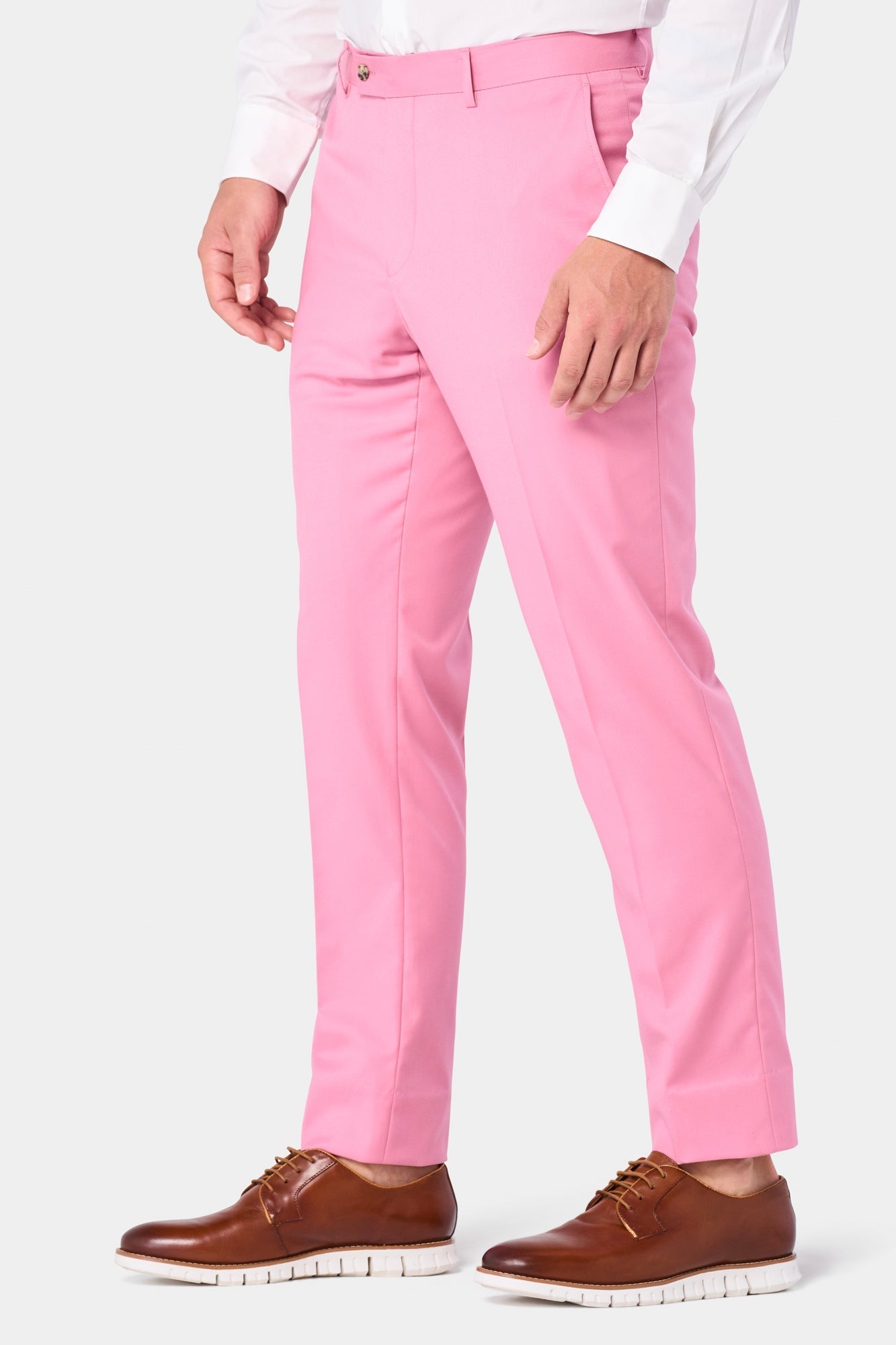 mens pink dress pants Salmon Pink 2 Button Suit, 56 / 50