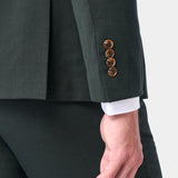 Olive Green Sharkskin 2 Button Suit