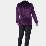 Regency Purple Velvet Shawl Lapel Tuxedo