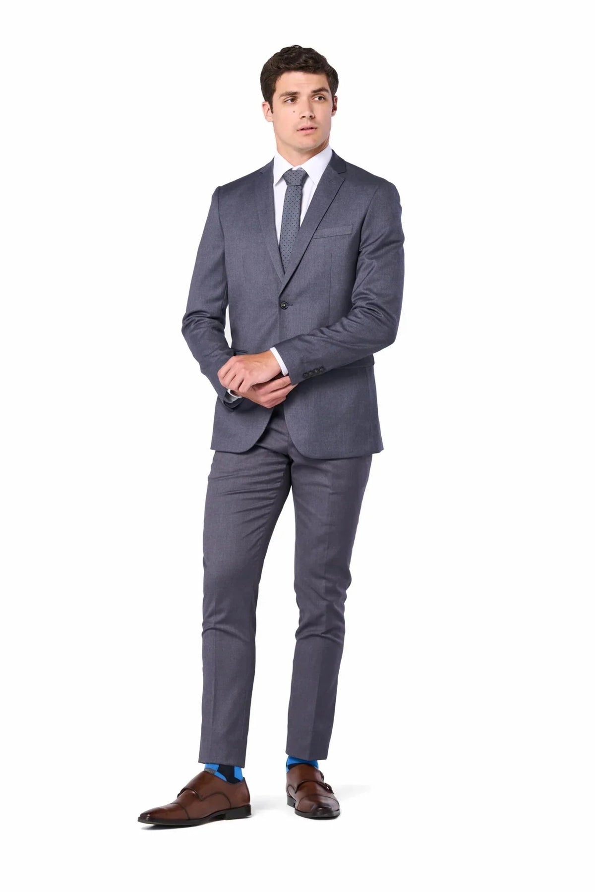 Medium Gray 2 Button Suit