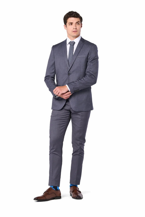 Medium Gray 2 Button Suit