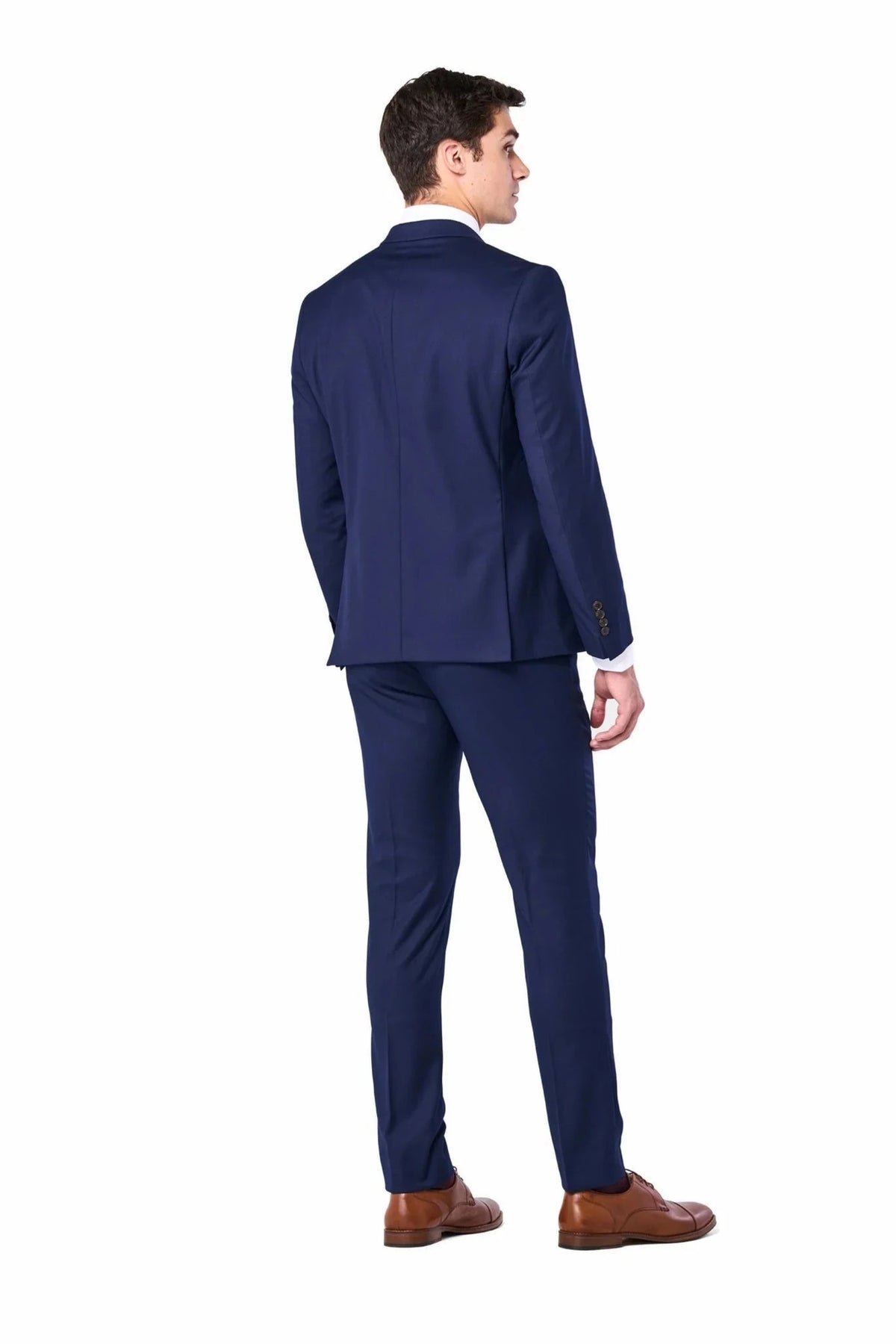 Modern Navy Blue 2 Button Suit