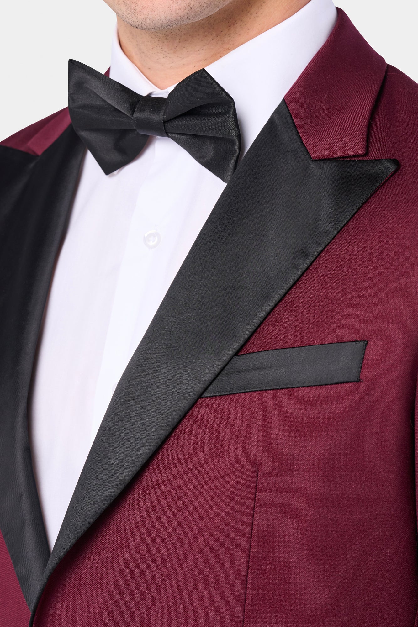 Mens Designer Velvet Dinner Jacket in Burgundy