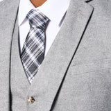 Light Gray Flannel 3 Piece Suit