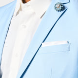 Sky Blue 2 Button Suit
