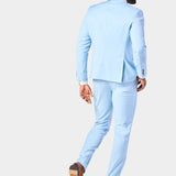 Sky Blue 2 Button Suit