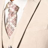 Tan Flannel 3 Piece Suit