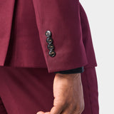 Burgundy 2 Button Suit
