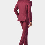 Burgundy 2 Button Suit