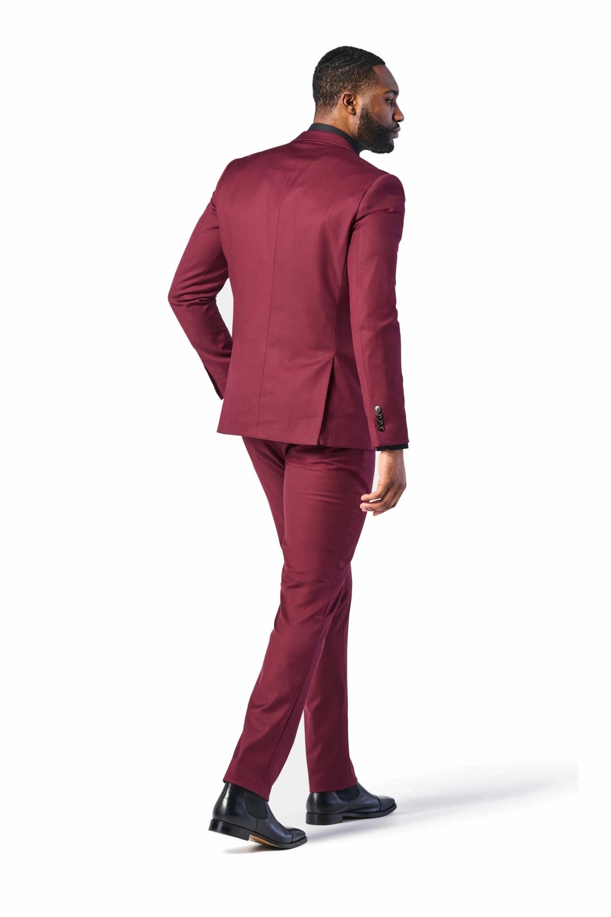 Burgundy 2 Button Suit