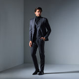 Gray and Black Mini Check 3 Piece Suit
