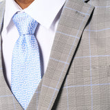 Gray and Blue Glenn Plaid 3 Piece Suit