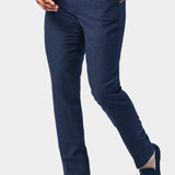 Navy Blue Tweed 3 Piece Suit