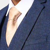 Navy Blue Tweed 3 Piece Suit