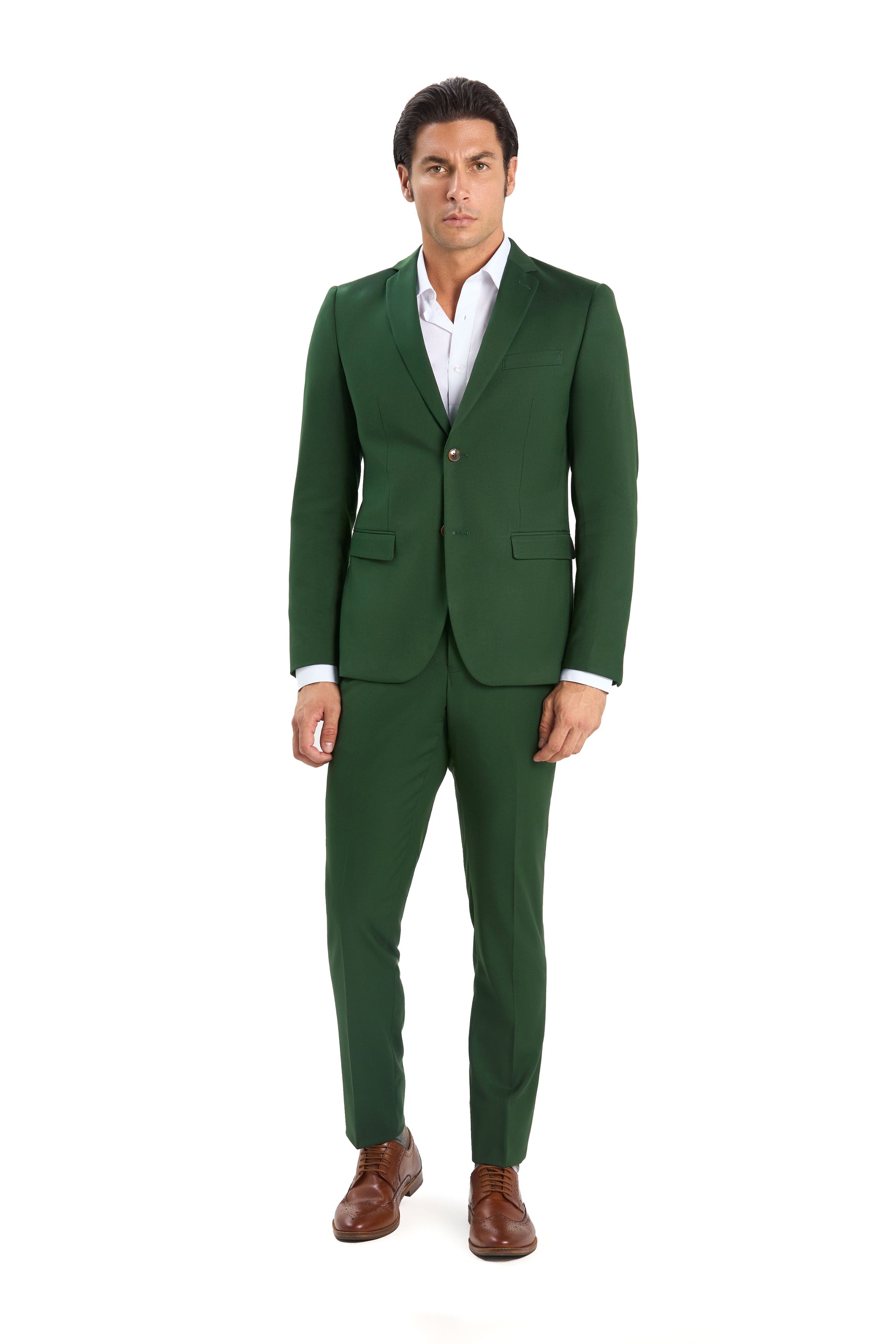 Forest Green Button Suits Starting At $199 – MenSuits