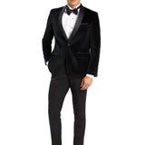 Black Velvet Shawl Lapel Tuxedo