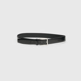 Black Leather Dress Belt