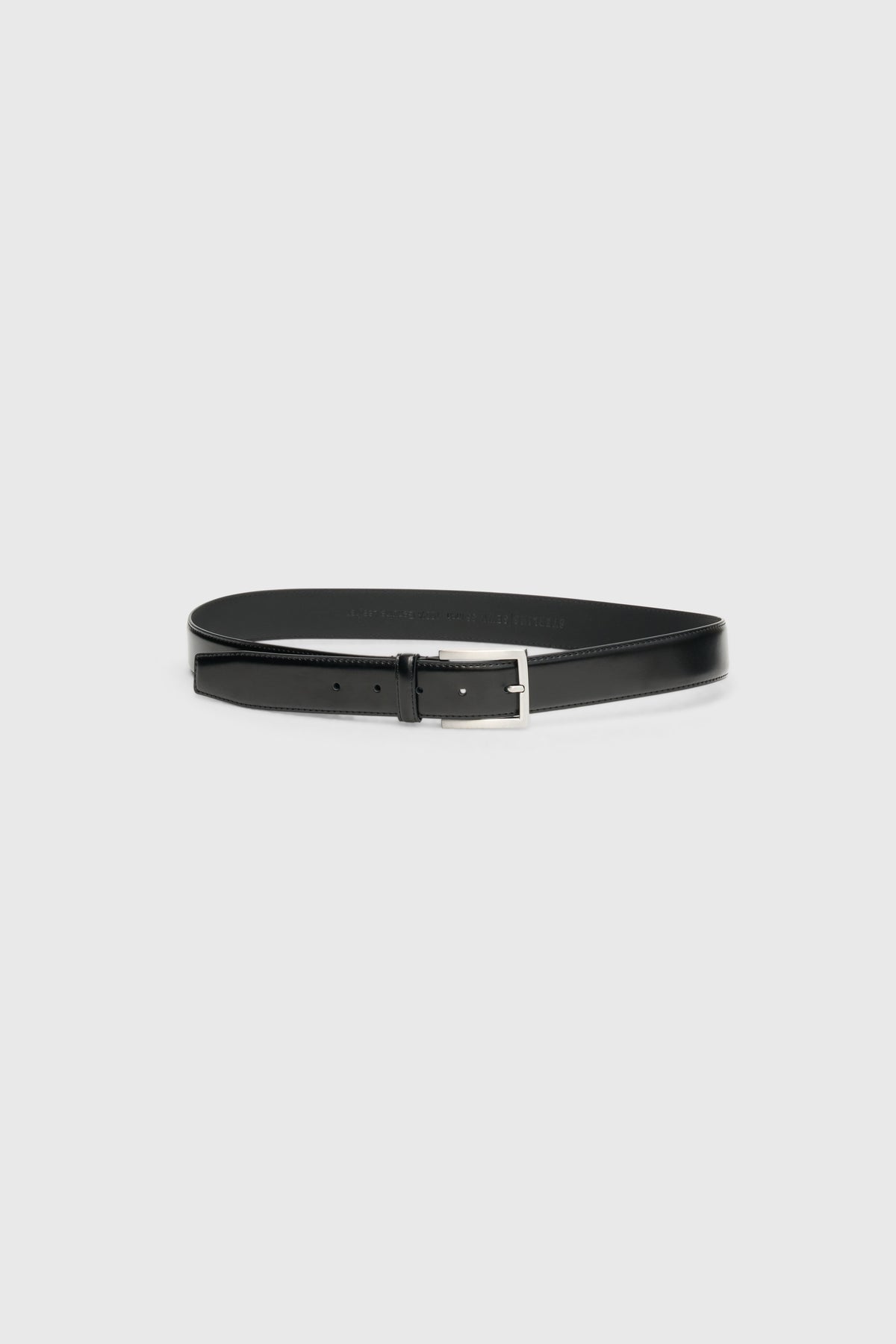 Black Leather Dress Belt