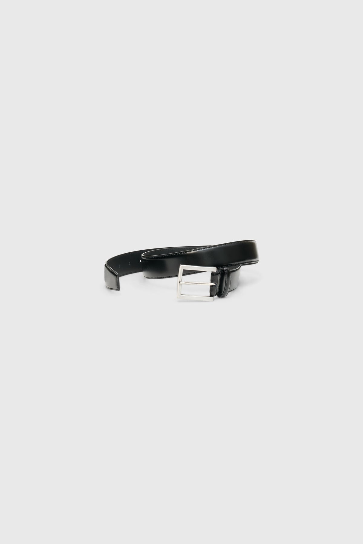 Black Leather Dress Belt