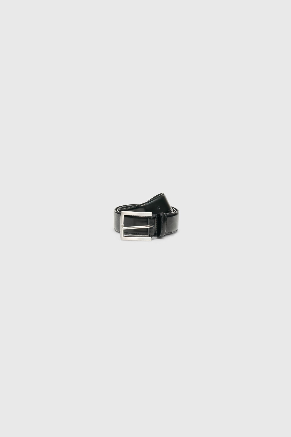 Black Leather Dress Belt