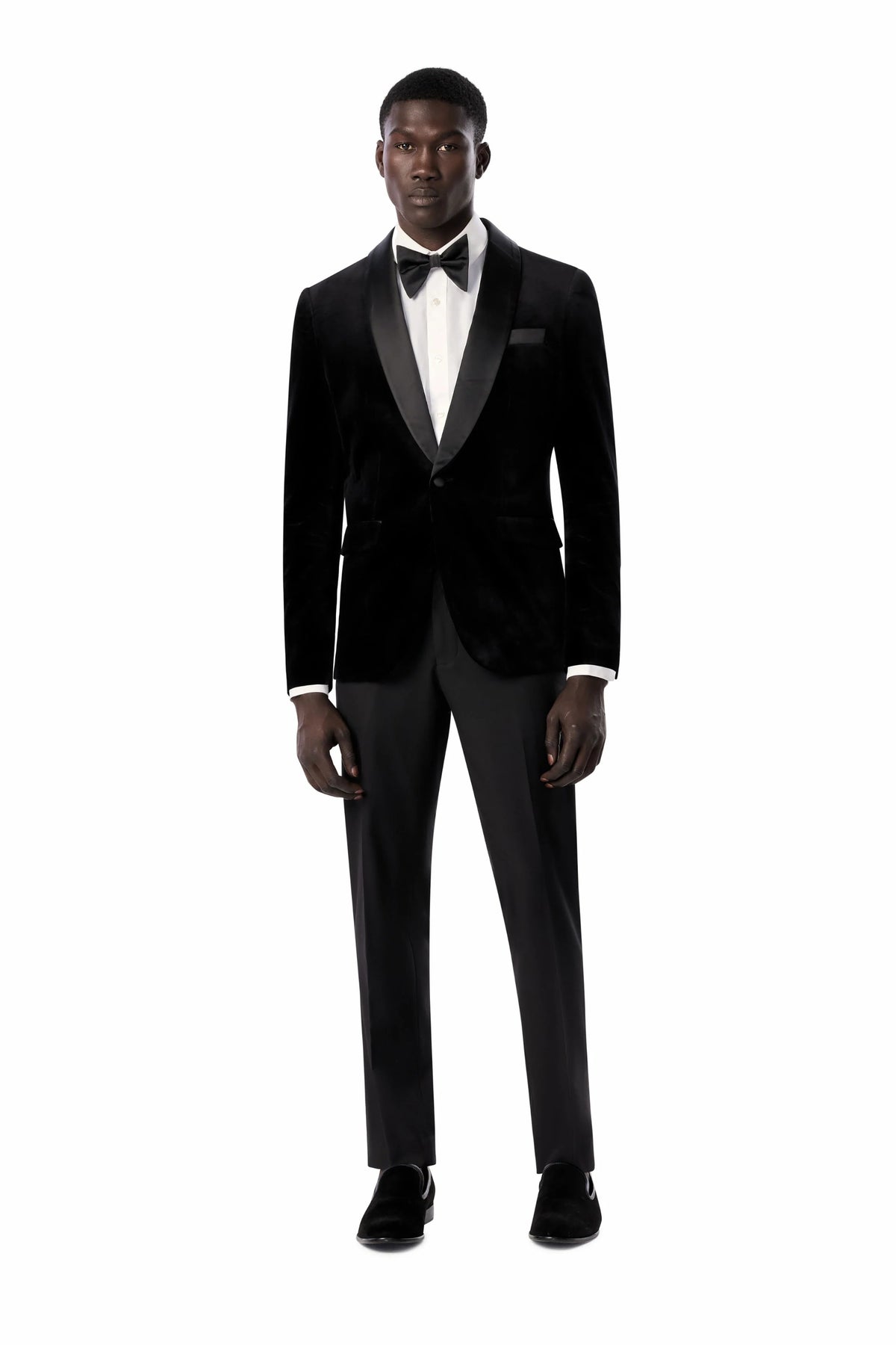 Black Velvet Shawl Lapel Tuxedo