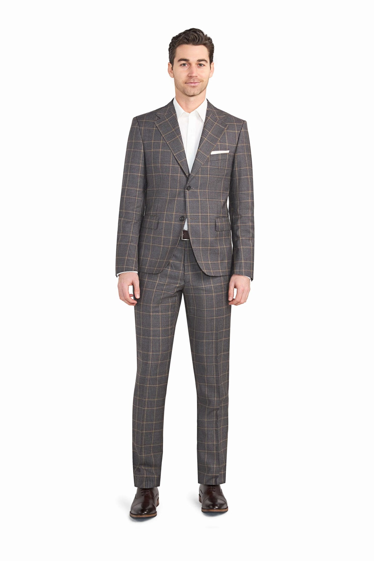 Brown and Tan Plaid