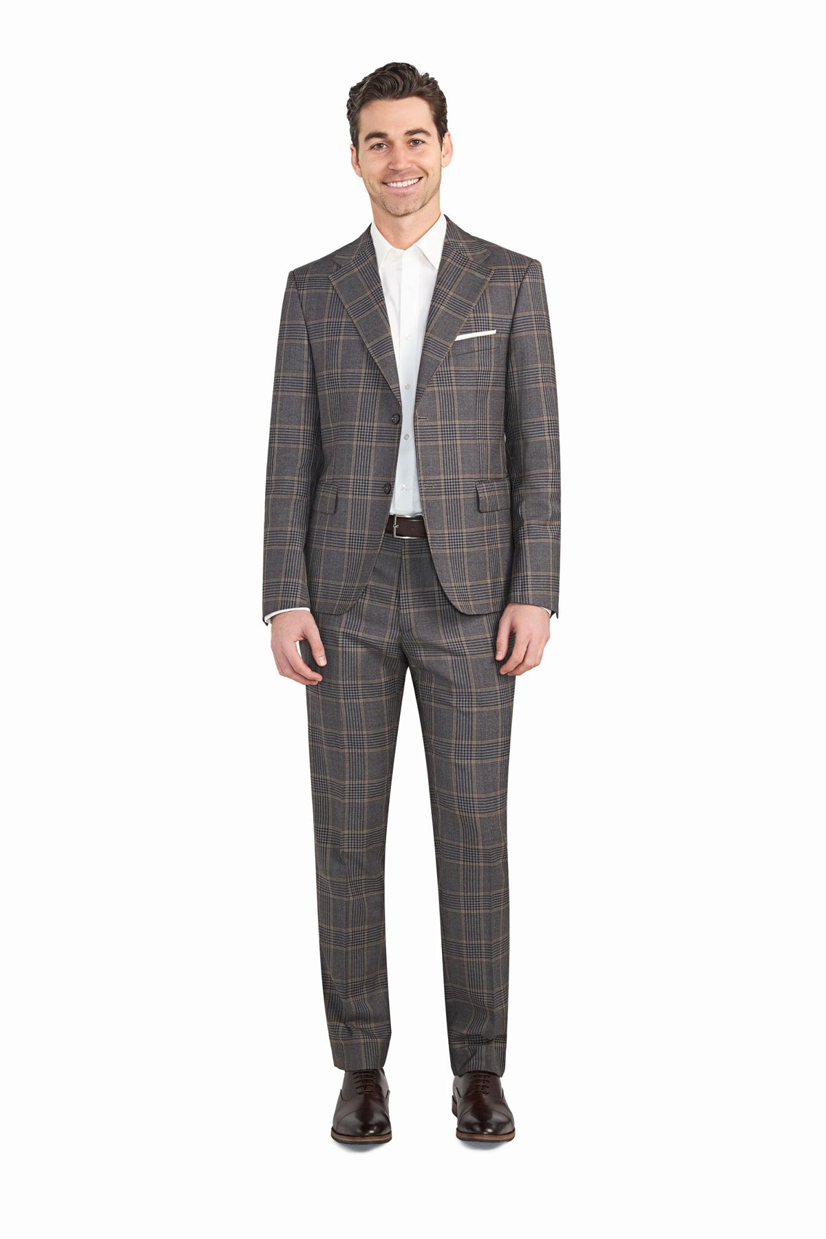 Brown and Tan Plaid
