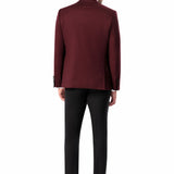Burgundy Peak Lapel Tuxedo