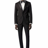 Classic Black Notch Lapel 2 Button Tuxedo