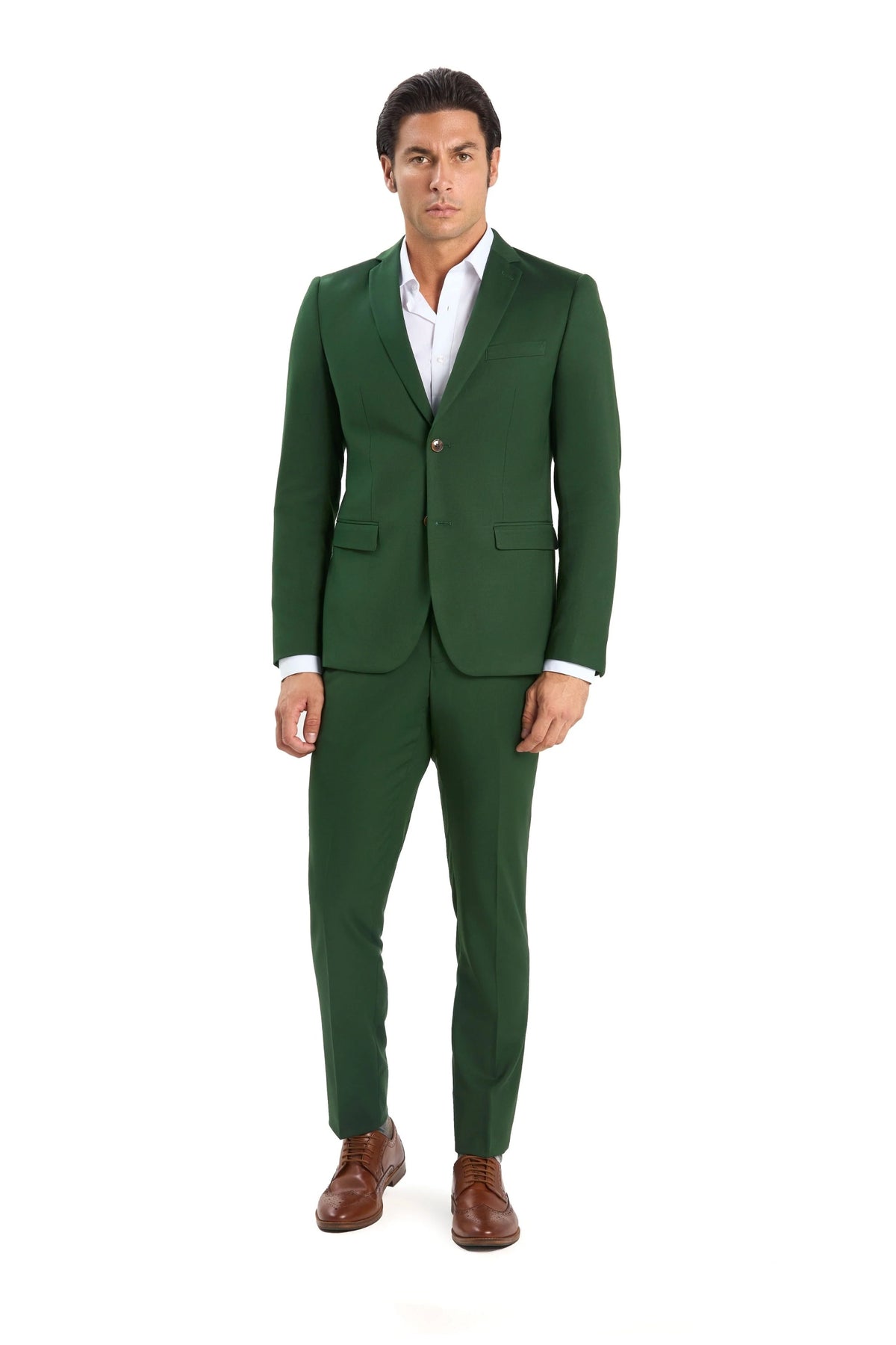 Forest Green 2 Button Suit