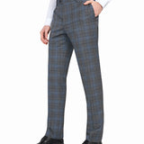 Grey and Blue Plaid