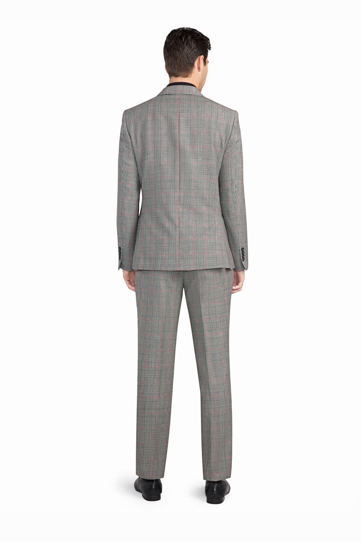Grey and Red Glenn Plaid