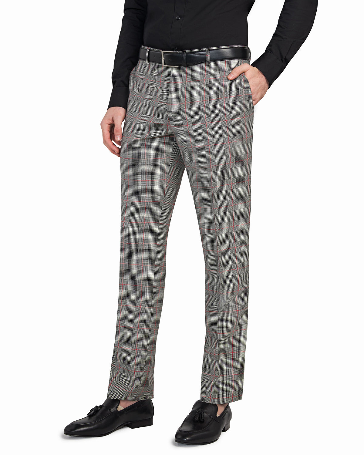 Grey and Red Glenn Plaid