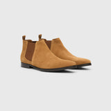 Camel Suede Chelsea Boot