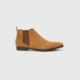 Camel Suede Chelsea Boot