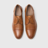 British Tan Captoe Shoes