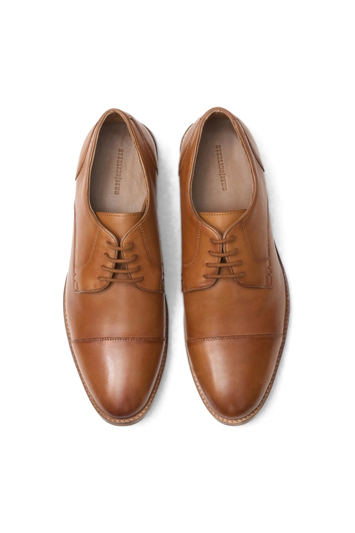 British Tan Captoe Shoes