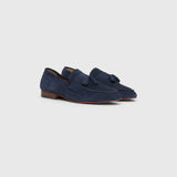 Blue Suede Tassle Loafer