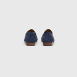 Blue Suede Tassle Loafer