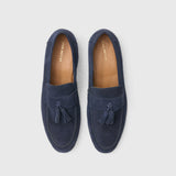 Blue Suede Tassle Loafer