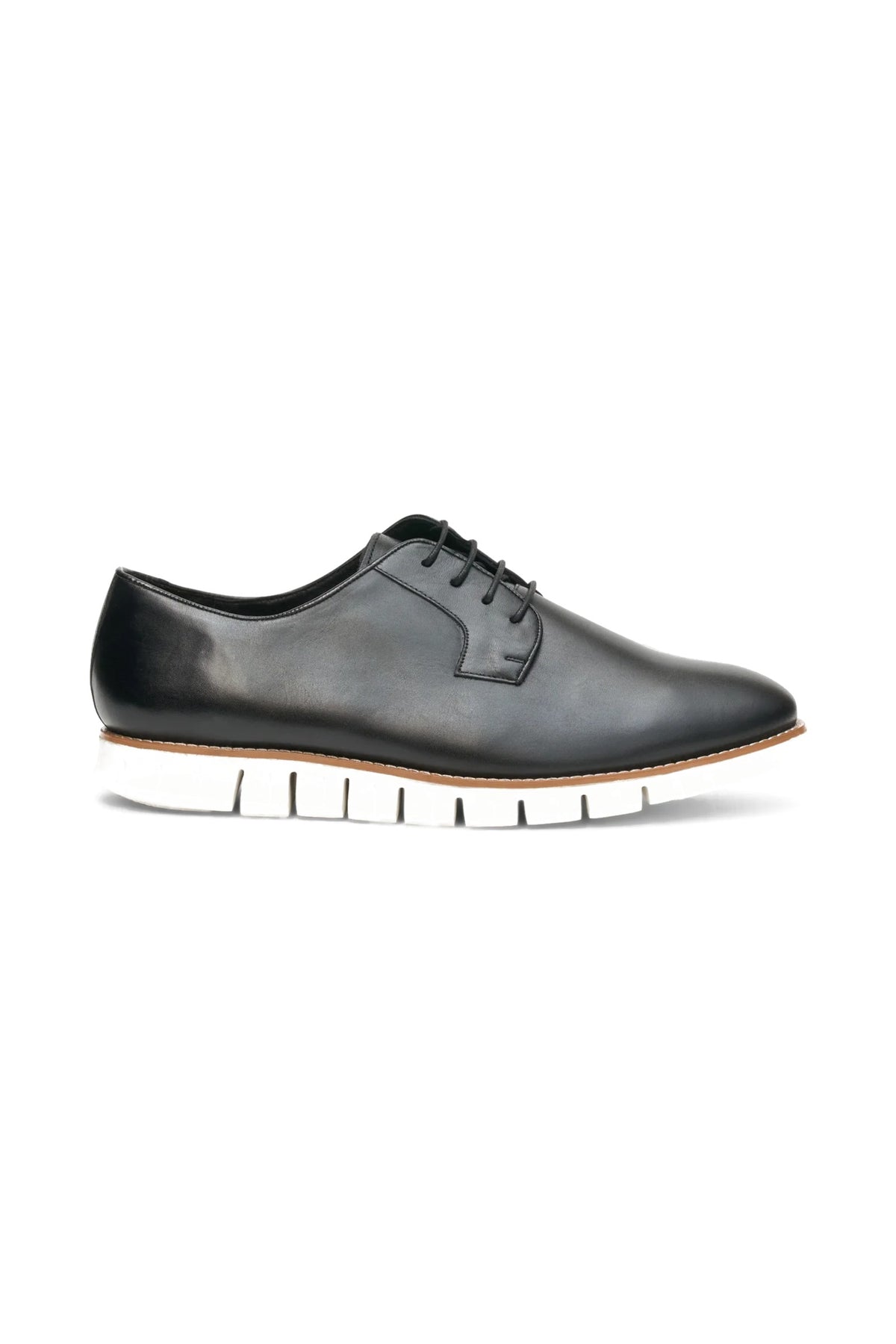 Urban Luxe Derby - Zero Leather Lace Up Black