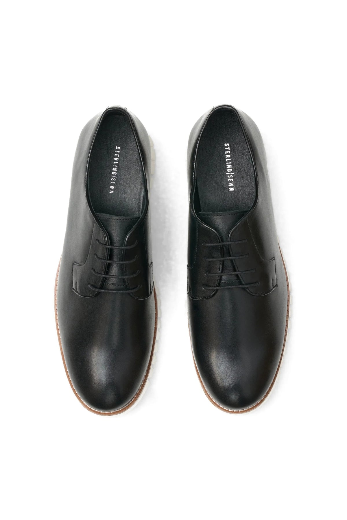 Urban Luxe Derby - Zero Leather Lace Up Black